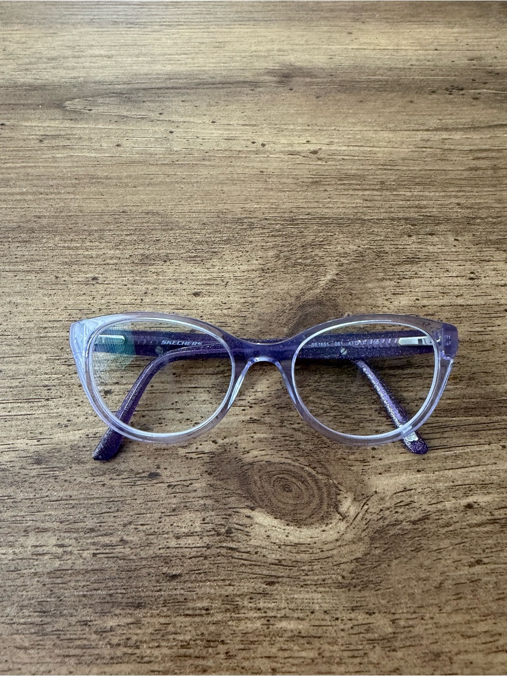 Skechers SE1651 Crystal Purple 081 Sparkle Optical Eyeglasses FRAMES 47-17-130